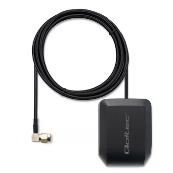 GPS/GLONASS antenn QOLTEC 28 dBi 50 W SMA täisnurkpistikuga