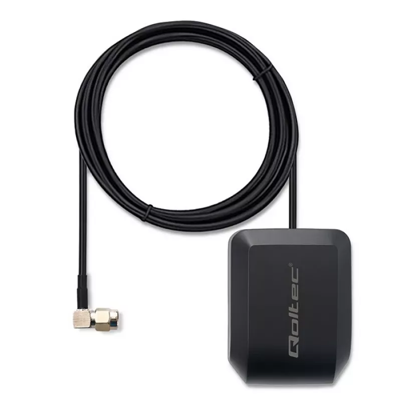 GPS/GLONASS antenn QOLTEC 28 dBi 50 W SMA täisnurkpistikuga