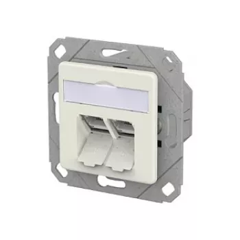 METZ CONNECT Connection Socket E-DAT C6A LSA++ 2 Port UPk reinwei