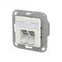 METZ CONNECT Connection Socket E-DAT C6A LSA++ 2 Port UPk reinwei