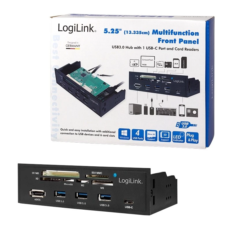 Kaardilugeja LogiLink UA0341 SATA sisemine must