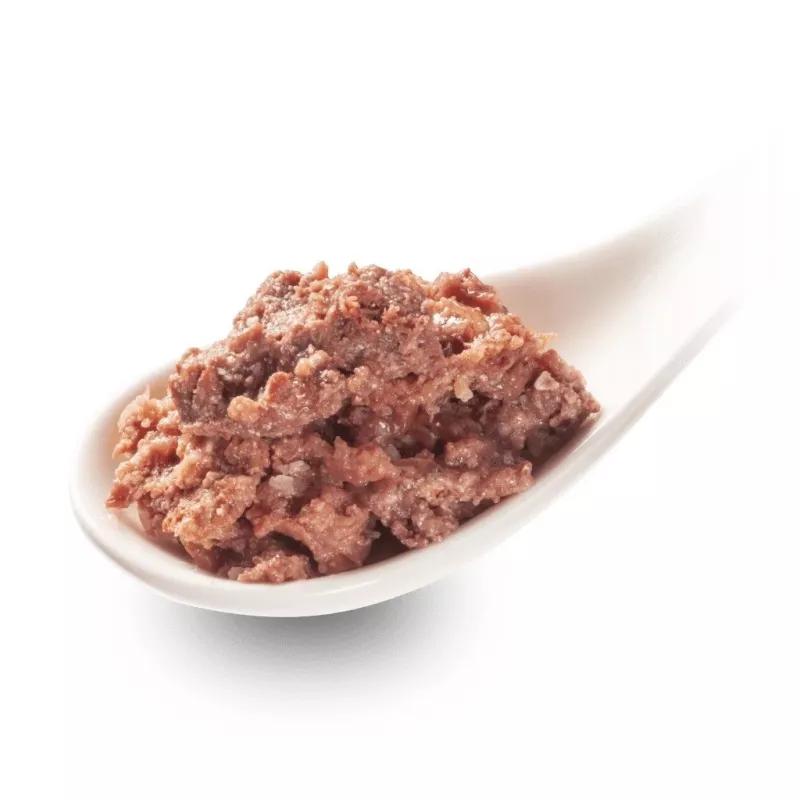 Märg kassitoit Fox4Pets DeliCATessen Pur Vasikaliha 800 g purk, täiskasvanud kassidele, täisväärtsööt, hüpoallergeenne, gluteeni- ja sojavaba