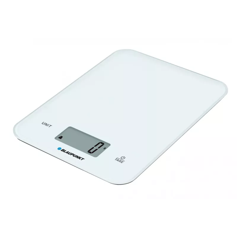 Köögikaal BLAUPUNKT FKS401 — valge, max 10 kg, 1 g täpsus, puutekontroll