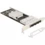Delock PCI Express x4 kaart 4 x SFP pesaga Gigabit LAN i350 (88342)