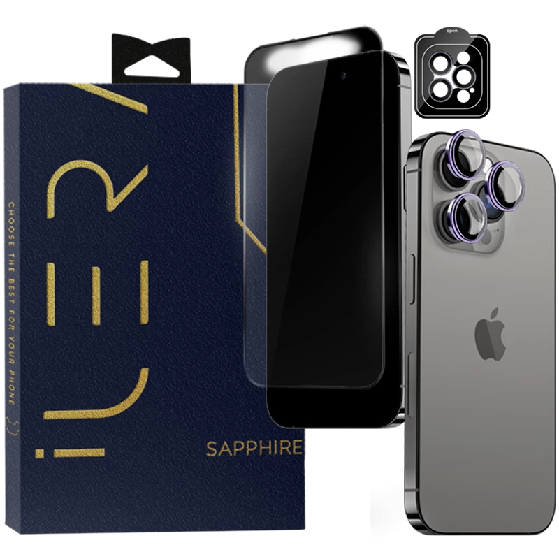 iLera Sapphire Ultra + Glass iPhone 15 Pro Max jaoks