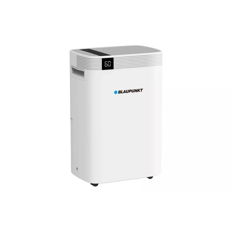Õhukuivati BLAUPUNKT ADH601 — 2,5 l paak, 16 l/24h, 245 W, 48 dB, Wi‑Fi, kuni 20–40 m², valge