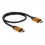 HDMI-kaabel DeLOCK 85729 2 m HDMI Type A Standard Must Kuldne