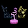 Laua/dekoratiivne LED-lamp MANTA SNL119RGB RGB 3D loomakujuline lamp sisekujunduseks