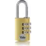 YALE YE3CB/38/131/1/GO Tabalukk 38 mm Kuldne kombinatsioonlukk (YE3CB/38/131/1/GO)