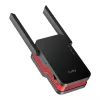 Wi‑Fi signaalivõimendi Cudy RE3000 2400–5000 MHz, 802.11ax/ac/n/g/b/a, Ethernet 100 Mbps, välisantenn, must/punane