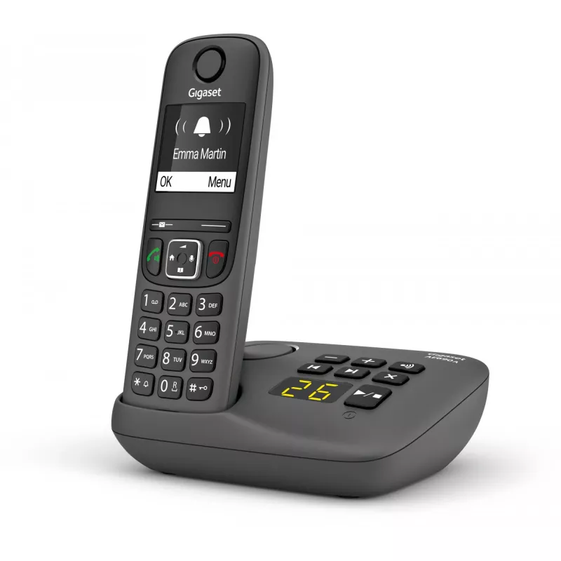 Analoog-/DECT-telefon Gigaset AE690A helistaja ID juhtmeta telefonipult antratsiit