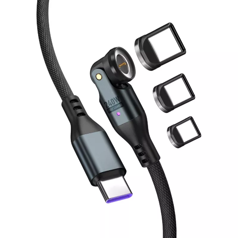 USB-C kaabel 4smarts GravityCord 240W 1,8 m – USB-C–USB-C kõrge võimsusega laadimine ja andmeedastus