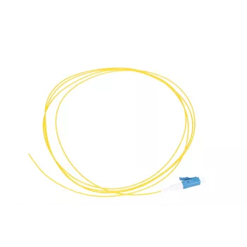 Pigtaal LC/PC ühemoodiline Extralink 1,5 m, 900 µm G.657.A1 FTTH, kollane, Easy-strip