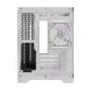 Darflash FT418 arvutikorpus + 6 aRGB ventilaatorit (valge)
