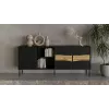 Cama INSERTO 3D1W kummut 190x40x80 must + LED
