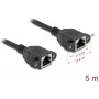 DeLOCK 90787 võrgukaabel Must 5 m Cat6a S/FTP