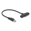 DeLOCK USB SATA-le muundur 6 Gb/s USB USB-C Type-A 0,3 m