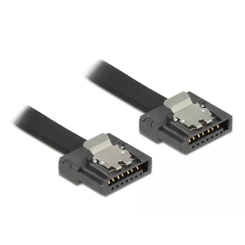 SATA-kaabel DeLOCK 0,2 m 2xSATAIII Must
