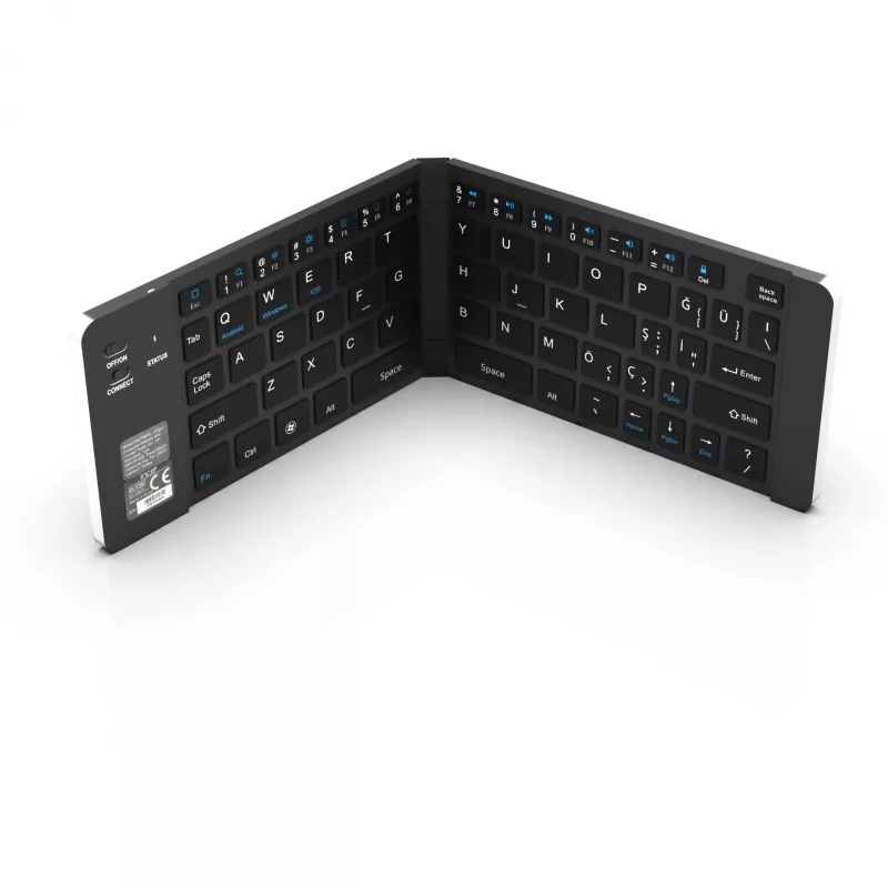 Juhtmevaba klaviatuur Inca IBK-579BT Bluetooth 66 klahvi metallikhõbedane