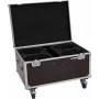 Flightcase Roadinger 4x LED TMH-X4 ratastega — kaitsev transpordikohver 4 TMH-X4 LED valgusti jaoks