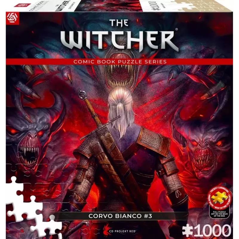 Good Loot koomiksipusle: The Witcher (Wiedźmin) Corvo Valge, 1000 tükki