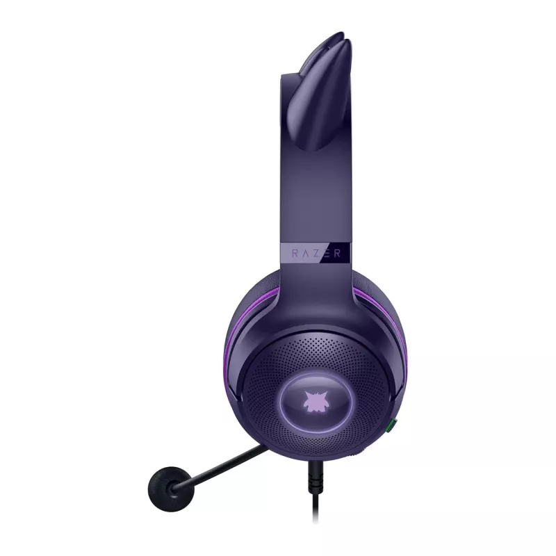 Razer Kraken Kitty V2 - Pokemon Gengar Ed. Kõrvaklapid Juhtmega peavõru Mängimine USB Type-A Roosa
