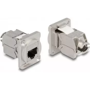 Võrgukaabel DeLOCK D-tüüpi moodul RJ45 Cat.6A emane kuni LSA emane roostevaba teras
