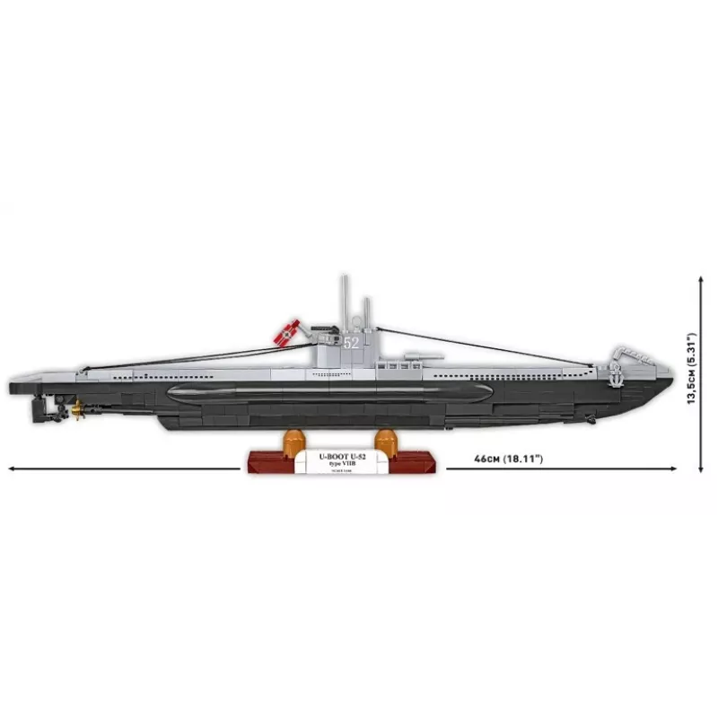 Ehituskomplekt Cobi U-Boot U-52 — 474-osaline mudelikomplekt