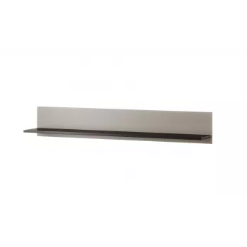 Rippuv riiulikomplekt Cama Meble SOHO 125×20×20 cm, puitlaastplaat, kašmiir/must, 2 tk