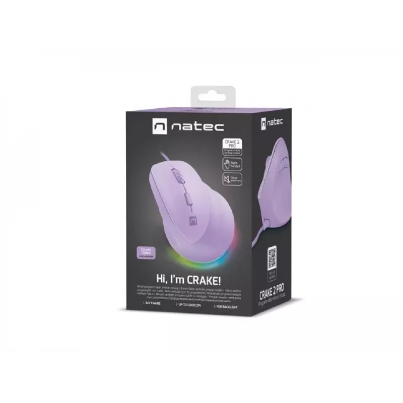 NATEC Crake 2 Pro hiir Universaalne Paremakäeline USB Type-A Optiline 12800 DPI