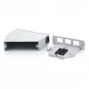 DIN-liistule paigaldatav kiudoptiline jätkujaotur DIGITUS DN-96893 — nurga all, 6 SC DX / LC Quad, alumiinium, hall