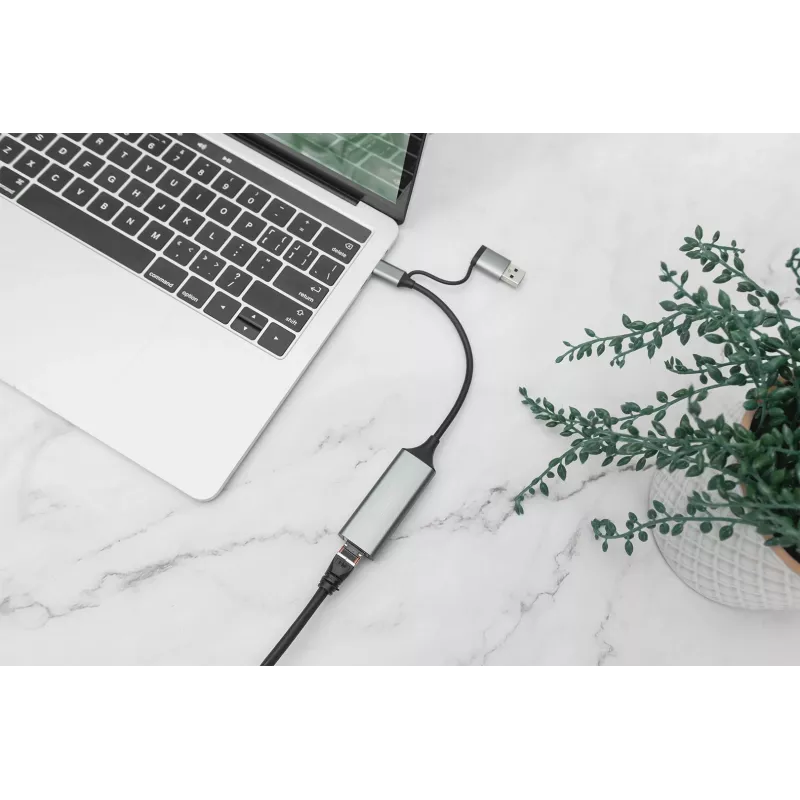 USB USB-C Gigabit Etherneti adapter Digitus DN-3028