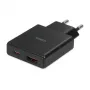iBOX C-43 Slim GaN PD30W seinadapter, must