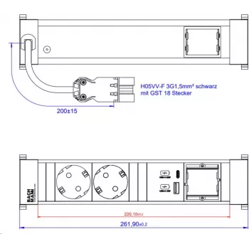 Bachmann 916.504 toiteadapter must