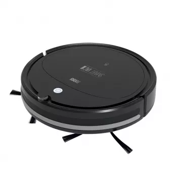 Robottolmuimeja TEESA Smart VAC 2 — ümmargune, must, 1000 Pa imemisvõimsus, 9,6 V / 2000 mAh liitiumaku, 0,2 L tolmumahuti, Wi‑Fi, automaatne tagasipöördumine