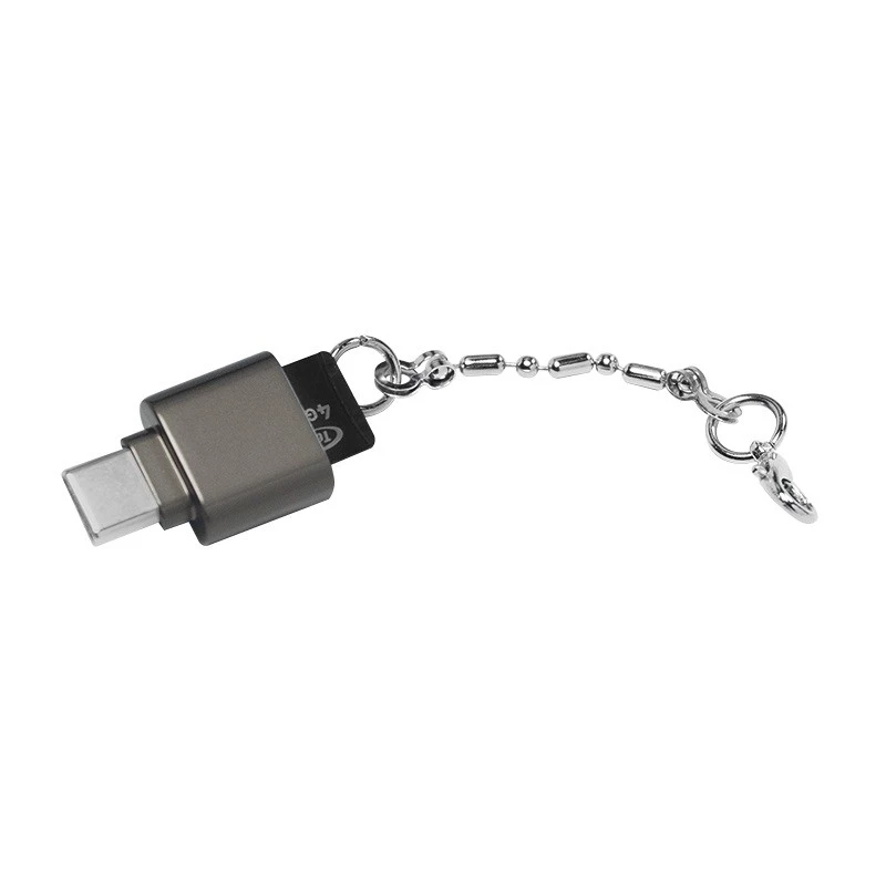 USB-C microSD-kaardilugeja võtmehoidjana