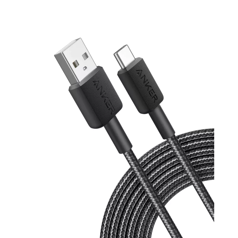 Anker Innovations 322 USB-A–USB-C kaabel nailonist 1,8 m must – kaabel – digitaalne/andmed
