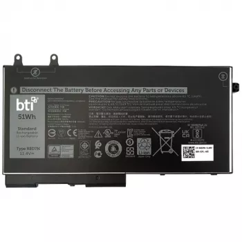 BTI aku Dell Latitude 5420 Rugged 11,4 V 51 Wh (3-elemendiline) must