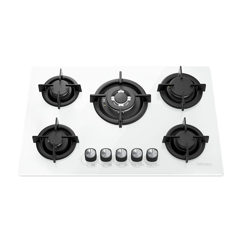 ISEASY MGBG-775 gaasipliit 5 põletiga (valge)