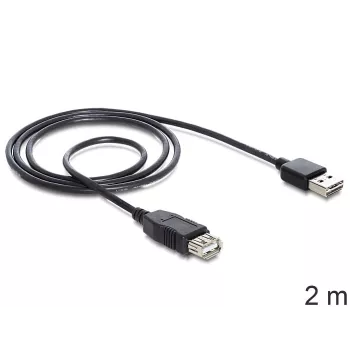 USB-kaabel DeLOCK EASY-USB 2.0-A 2m must