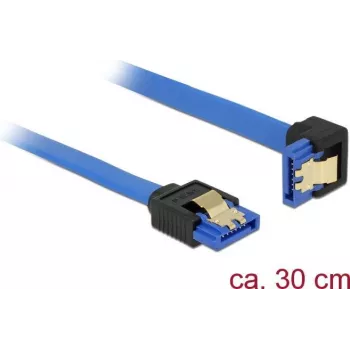 SATA-kaabel DeLOCK 85090 must sinine