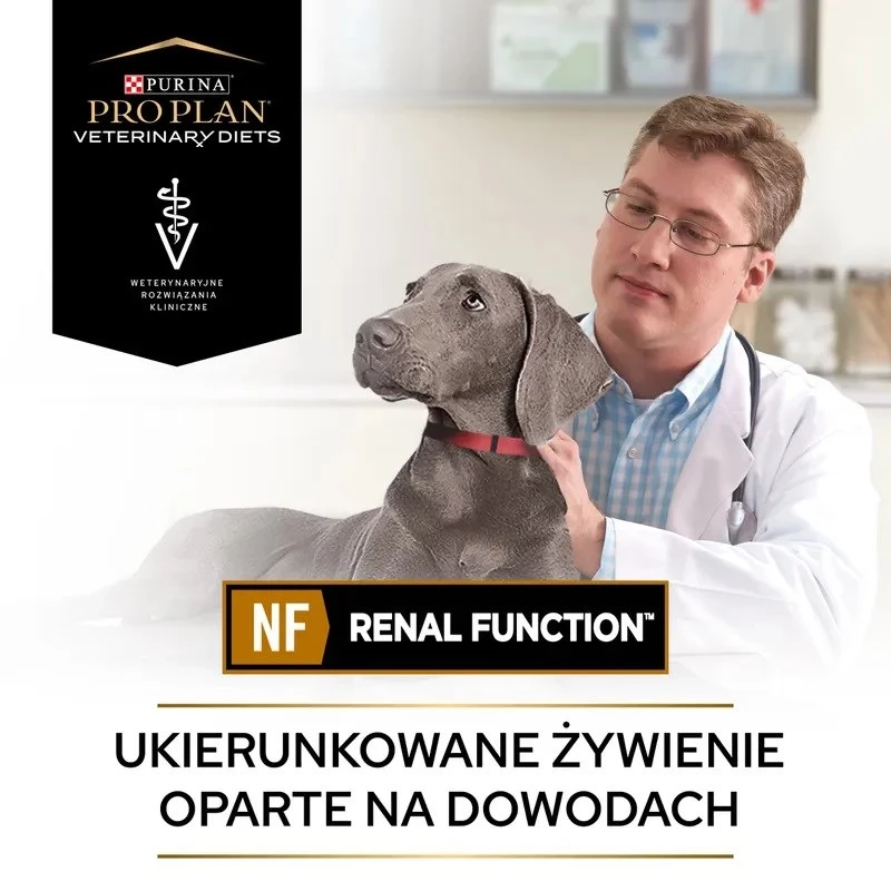 Märg koeratoit PURINA Pro Plan Veterinary Diets NF Renal Function terapeutiline, sealiha, 400 g purk