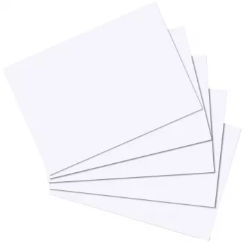 Registrikaart Herlitz 10621308 valge 100 tk