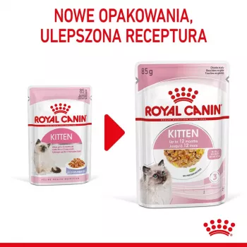 Märg kassipoegade toit Royal Canin Kitten Jelly 85 g — kanamaitseline, 85 g kotike, 12 tk