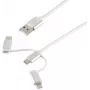 USB-kaabel ShiverPeaks BS14-50067 1m USB A Micro-USB B Valge