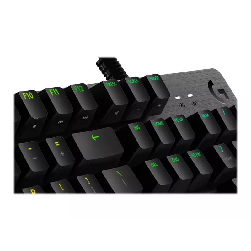 Logitech Gaming G512 - Tastatur - Hintergrundbeleuchtung - USB - QWERTY - Spanisch - Tastenschalter: GX Brown Tactile - Kohle