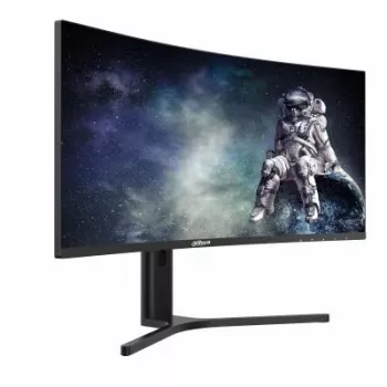 Arvutimonitor DAHUA LM34-E330CA 34 tolli (86,4 cm) UltraWide Quad HD 3440×1440 VA LCD 21:9 kaardus, 1 ms, VESA, kõrguse reguleerimisega, must