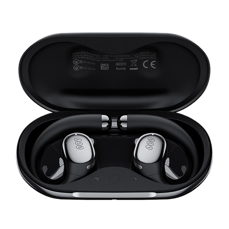 Juhtmeta kõrvaklapid QCY Crossky R70, Bluetooth 5.0, mürasummutus, mudel CT02 (must)