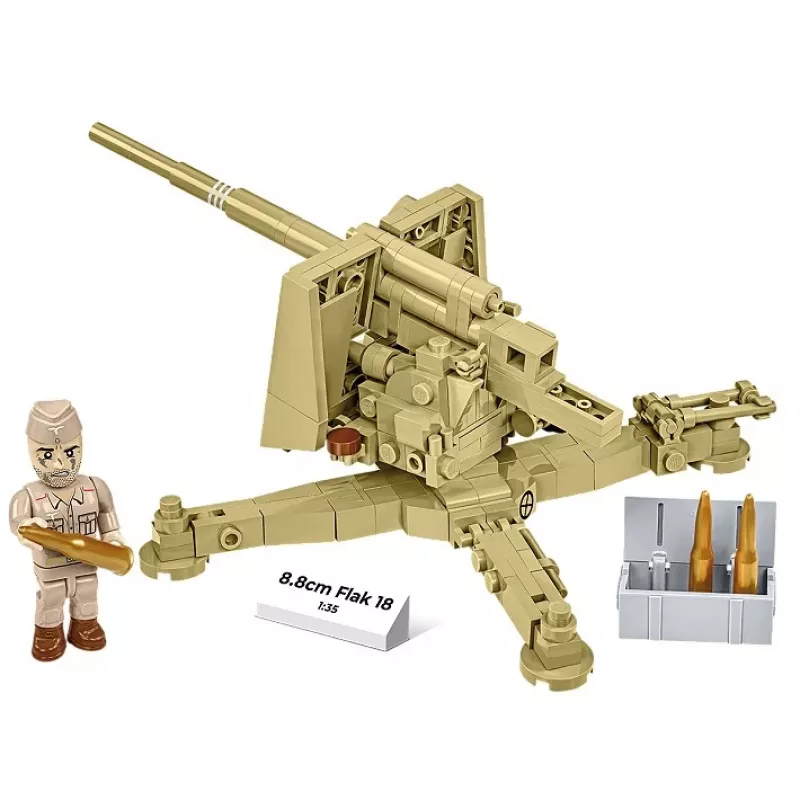 Cobi klotsimudel 8,8 cm Flak 18 — 232 tükki, mõõtkavas 1:35