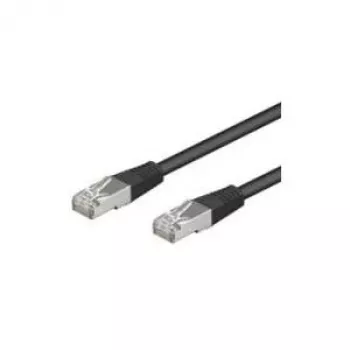 Wentronic Goobay CAT 5e patch-kaabel, SF/UTP, Must, 1 m - CCA Copper Mix (68666)